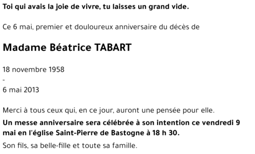 Béatrice TABART