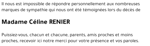Céline RENIER