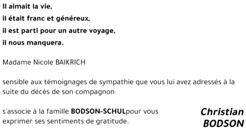 Christian BODSON