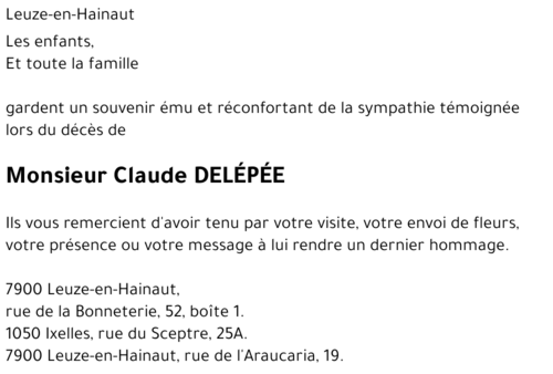 Claude Delépée