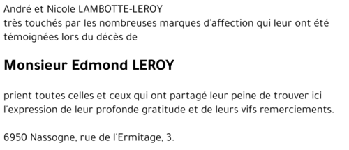 Edmond LEROY