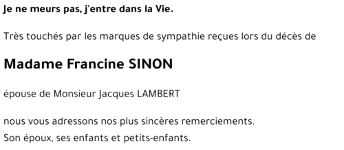 Francine SINON