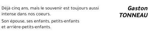 Gaston TONNEAU
