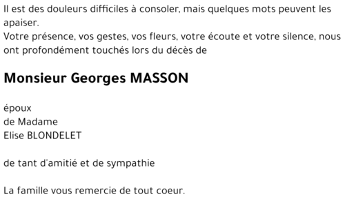 Georges MASSON