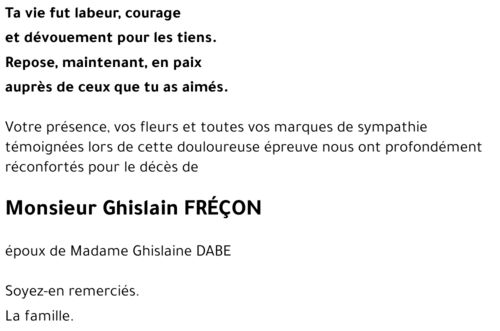 Ghislain FRÉÇON