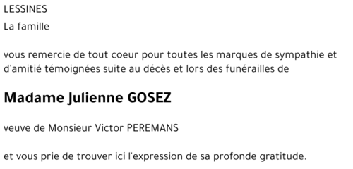 Julienne GOSEZ