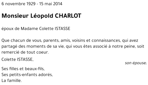 Léopold CHARLOT