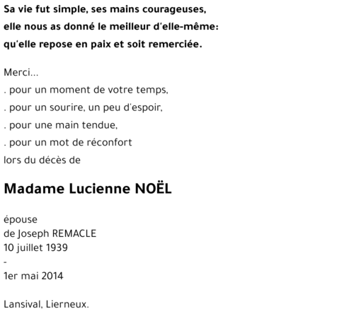 Lucienne NOËL