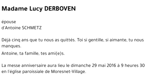 Lucy DERBOVEN