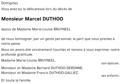 Marcel DUTHOO
