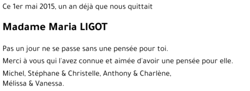 Maria LIGOT