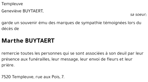 Marthe BUYTAERT
