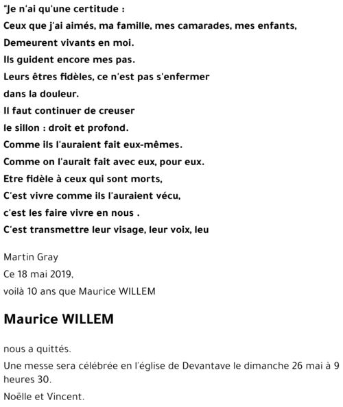 Maurice WILLEM