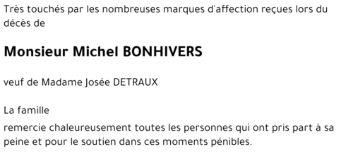 Michel BONHIVERS