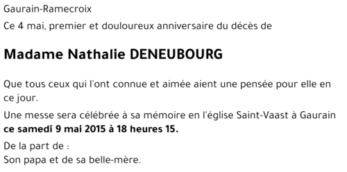 Nathalie DENEUBOURG
