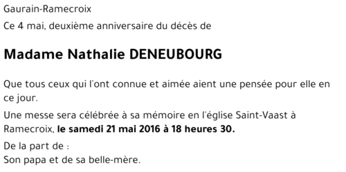Nathalie DENEUBOURG