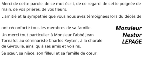 Nestor LEPAGE