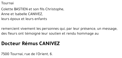 Rémus CANIVEZ