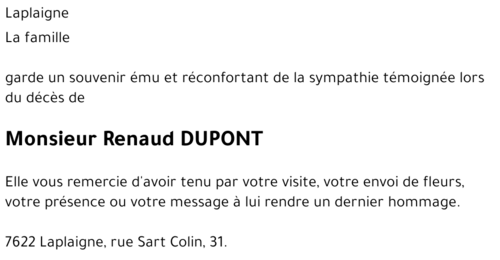 Renaud DUPONT