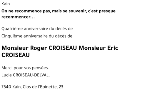 Roger-Eric CROISEAU