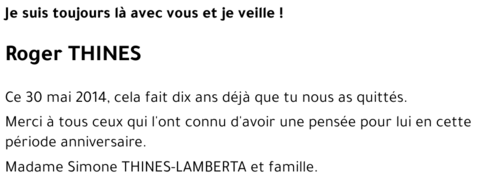 Roger THINES