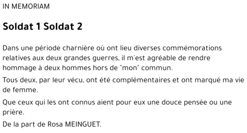 Soldat 1 Soldat 2