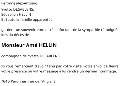 Amé HELLIN