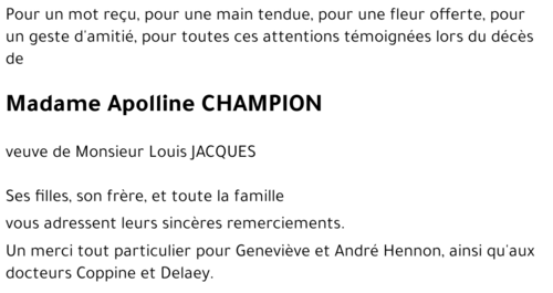 Apolline CHAMPION