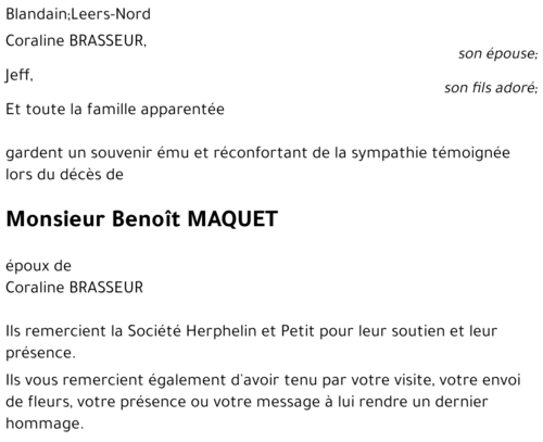 Benoît MAQUET