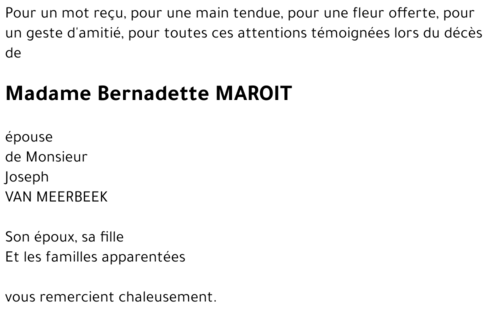 Bernadette MAROIT