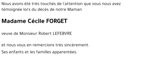 Cécile FORGET