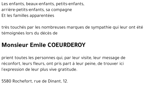 Emile COEURDEROY
