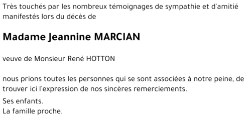 Jeannine MARCIAN