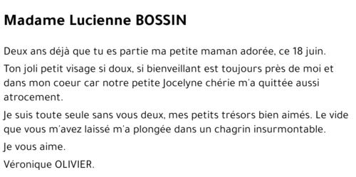 Lucienne BOSSIN