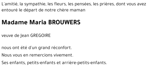 Maria BROUWERS