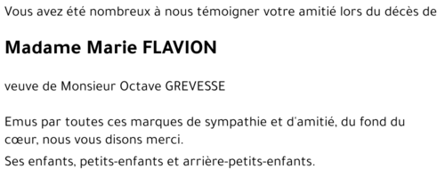 Marie FLAVION
