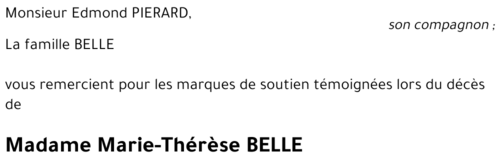 Marie-Thérèse BELLE