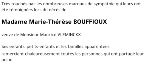 Marie-Thérèse BOUFFIOUX