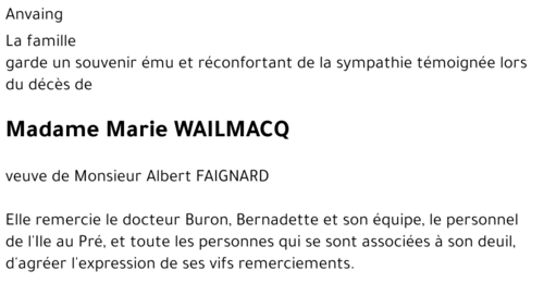Marie WAILMACQ
