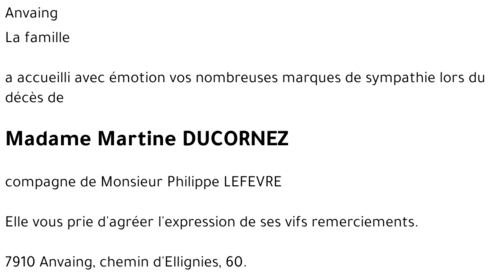 Martine DUCORNEZ