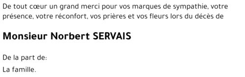 Norbert SERVAIS