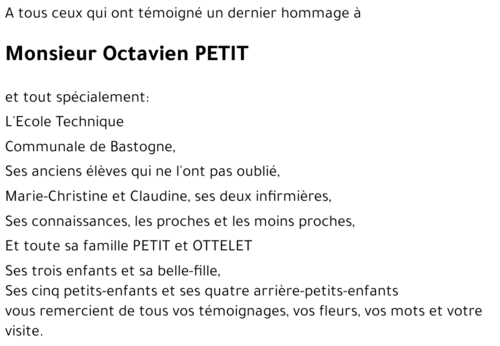 Octavien PETIT