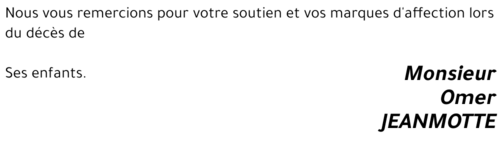 Omer JEANMOTTE