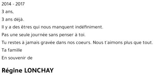 Régine LONCHAY