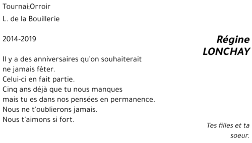 Régine LONCHAY