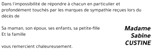 Sabine CUSTINE