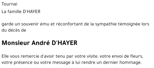 André D'HAYER