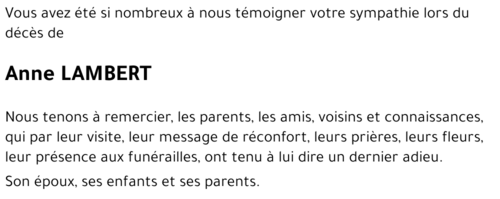 Anne LAMBERT