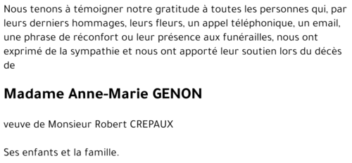 Anne-Marie GENON