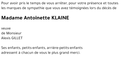 Antoinette Klaine